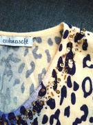 CASHMASOBT__SWETER  PANTERKA PRINT CYRKONIE OZDOBY _ IDEALNY_38/40
