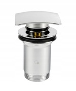 Korek z przelewem klik-klak kwadratowy Diamond chrom