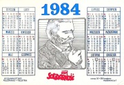 Kalendarz Solidarności 1984 wydany przez Wydawnictwo Rezonans Teletra 
