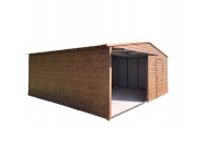 Garaż blaszany 6x6 profil zamknięty, ocynk Premium