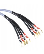 KABLE GŁOŚNIKOWE WIDŁY WIDEŁKI BI-AMPING MELODIKA MDBA415GS 5m KOMPLET