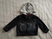 Jeansowa szara grafitowa kurtka bluza z kapturem Arizona 80 - 86 jak nowa