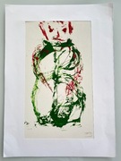 Figura '97 Cieslak akryl obraz art brut punk unikat abstrakcja