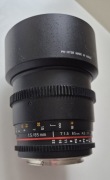 Sprzedam obiektyw FILMOWY Samyang 85 mm f1.5  T1.5 AS IF UMC VDSLR II z 