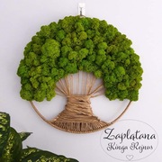 Drzewko szczęścia makrama chrobotek 