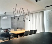 nowoczesna lampa wisząca nad stół do salonu wyspę kuchenną 