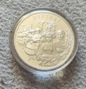 Srebrna moneta 20 zł 2004 Dożynki Ag 925 lustrzana mennicza kolor