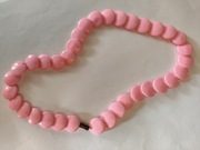 Landrynkowy naszyjnik PRL lata 60-te ubiegłego wieku mosiężne zapięcie!