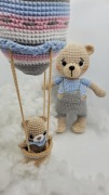 Miś plus miś w balonie handmade 