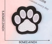 Naprasowanka łapka kota zwierzęcia na ubranie zakryć dziurę 