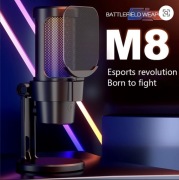 Mikrofon USB z filtrem RGB Regulacja gaming