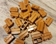 Dark Orange Brick 1x2 with Masonry Profile