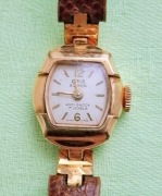 Vintage pozlacany zegarek szwajcarski Oris Super Anti-Shock 17 kamieni