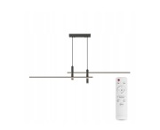 Lampa wisząca nad stół czarna 120cm pilot