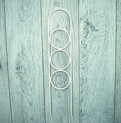 Podpora kratka palik do pnączy roślin kwiatów 47cm - Biały RAL 9002 (P07)