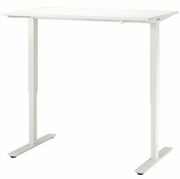 IKEA TROTTEN Biurko z regulacją wysokości, biały, 120x70 cm FV23%