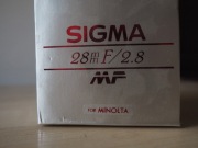 SIGMA MINI-WIDE II MULTI-COATED 2.8/28mm MINOLTA MD