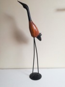 IBIS RZEZBA  PTAKA Z DREWNA I METALU 57 CM !!