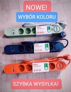 Szybka ładowarka USB-C i USB + Przedłużacz wyłącznikiem 1,5m. Różne KOLORY!