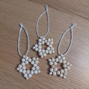 3 gwiazdki na choinkę bożonarodzeniową drewniane 