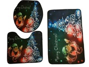 Dywaniki łazienkowe świąteczne toaleta komplet 3 szt.