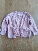 Sweter dziecięcy Bluzka różowa na długim rękawie roz.92 dla dziewczynki