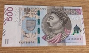 500 zł seria AA...