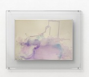 "Schyłek zimy" oryginalny obraz malowany tuszem akrylowym z sygn. i cert.