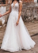 Suknia ślubna IDA TOREZ, rozmiar 36 i welon 270 cm. Stan idealny.