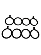 Zestaw 2 wieszaków welurowych na szaliki