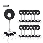 Stopery wędkarskie komplet 600 szt. od 0,15 do 0,30 mm.