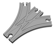 Tor tory IKEA LIDL BRIO drewniane - łącznik zamiennik skrzyżowanie rozjazd