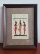Obraz oryginalny papirus egipski oprawiony w ramę 25 x 20 cm