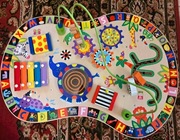 STOLIK EDUKACYJNY KOLOROWE ZWIERZĄTKA sensoryczny