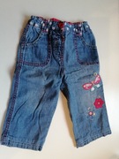 Śliczne spodenki jeansowe George rozm. 6-9 m-cy