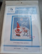 Joy Sunday zestaw z nadrukiem do haftu krzyżykowego Mikołaj i renifer