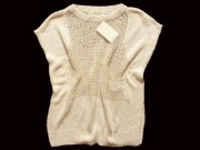 ZARA Sweter bluzka dzianinowa kimono tunika pleciona M