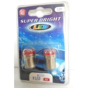 Żarówki auto All Ride Super Bright 12V 9LED RED 