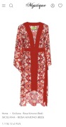 Be Mystique Kimono Midi Siciliana Rosa Red nowe 