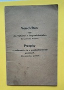 Instrukcja Przepisy dla robotników polskich w kopalniach - III Rzesza 