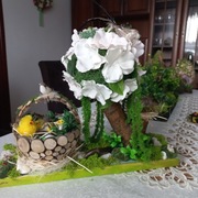 Drzewko ozdoba wielkanocna stroik dekoracja