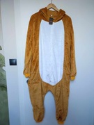 Pluszowy kombinezon, rozm. M, karmelowy