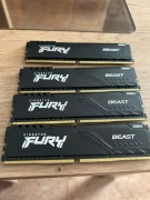 Kości RAM Kingston Fury 32GB 4x8 DDR4 3600MHZ CL17