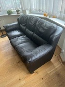 Meble skórzane - komplet wenge