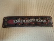 Skórzana bransoletka opaska na nadgarstek 