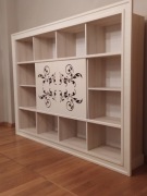 Regał do salonu wykonany na zamówienie, RTV, na książki 