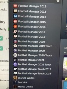 Konto steam z Football Manager od 2012 do 2021. 10 gier.