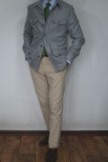 Nowa marynarka Safari Suitsupply 100% wełna flanela VBC szary 46/170/92