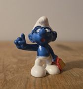 Schleich smerf smurf ważniak mądrala figurka model wycofany