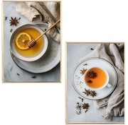 Zestaw 2 plakatów 50x70 herbata  miód